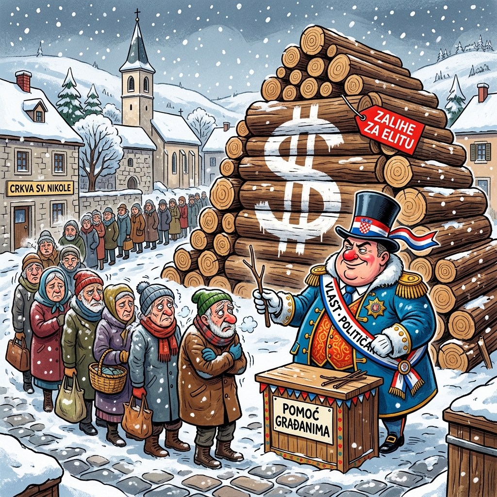 HDZ-ovci odlučili: Ogrjevno drvo na popustu – jer kad je već sve skupo, bar neka bude toplo!