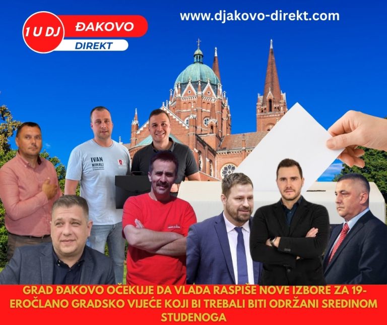 Novi izbori u Đakovu u studenom 2025